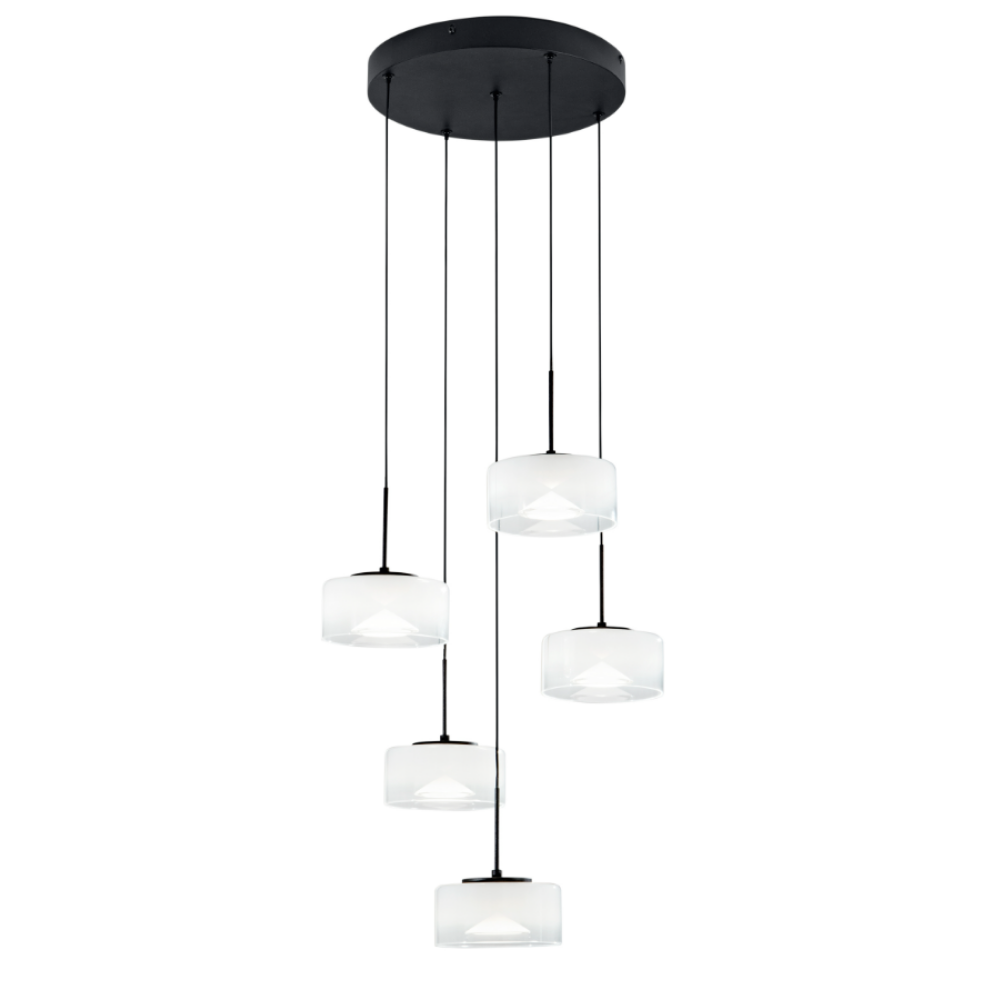 Moneglia - Lampada a sospensione 5 diffusori