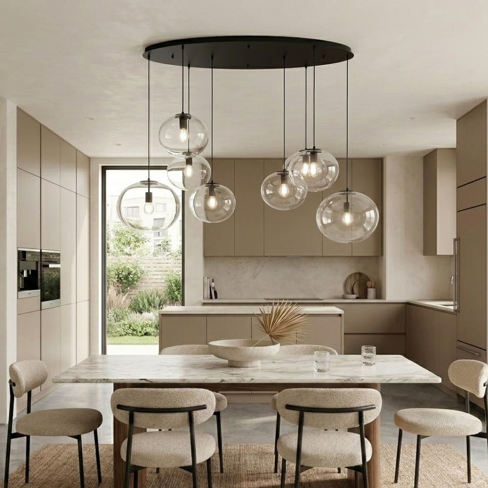 Melissa - Lampada a sospensione con 8 diffusori