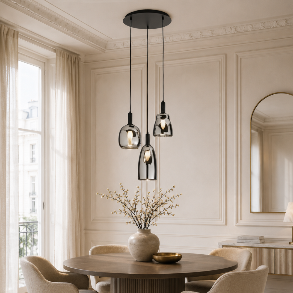 Rodi - Lampada a sospensione 3 diffusori