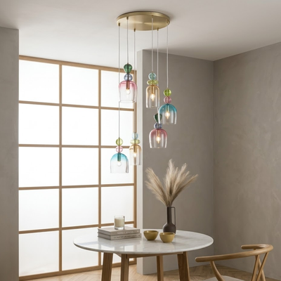 Nardò - Lampada a sospensione 6 diffusori