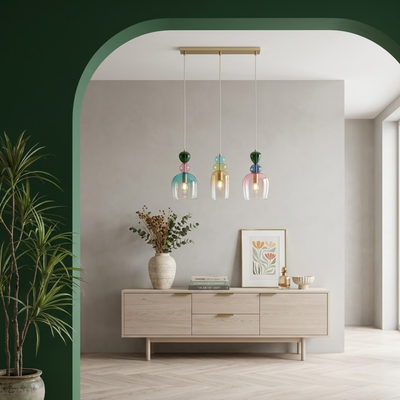 Nardò - Lampada a sospensione 3 diffusori