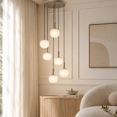 Cirò - Lampada a sospensione 6 diffusori