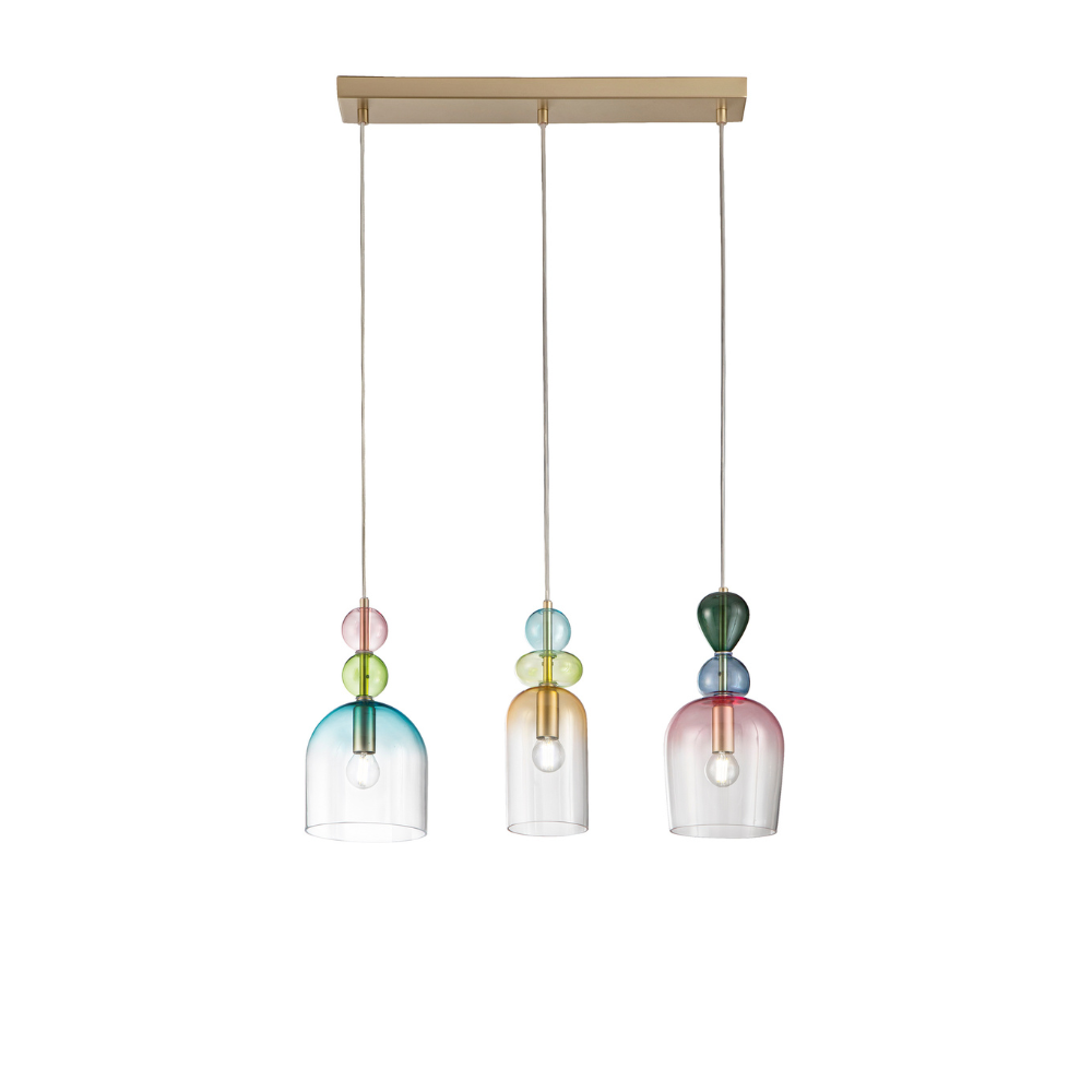 Nardò - Lampada a sospensione 3 diffusori