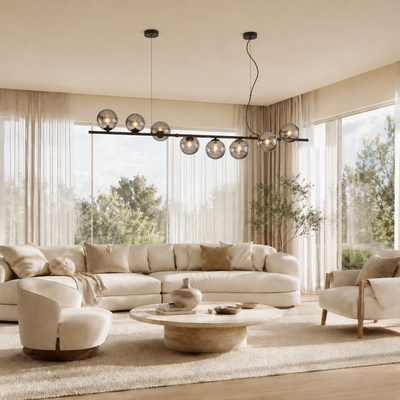 Surbo - Lampada a sospensione 8 diffusori