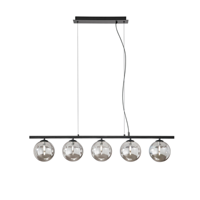 Surbo - Lampada a sospensione lineare 5 diffusori