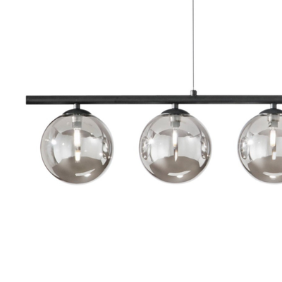 Surbo - Lampada a sospensione lineare 5 diffusori