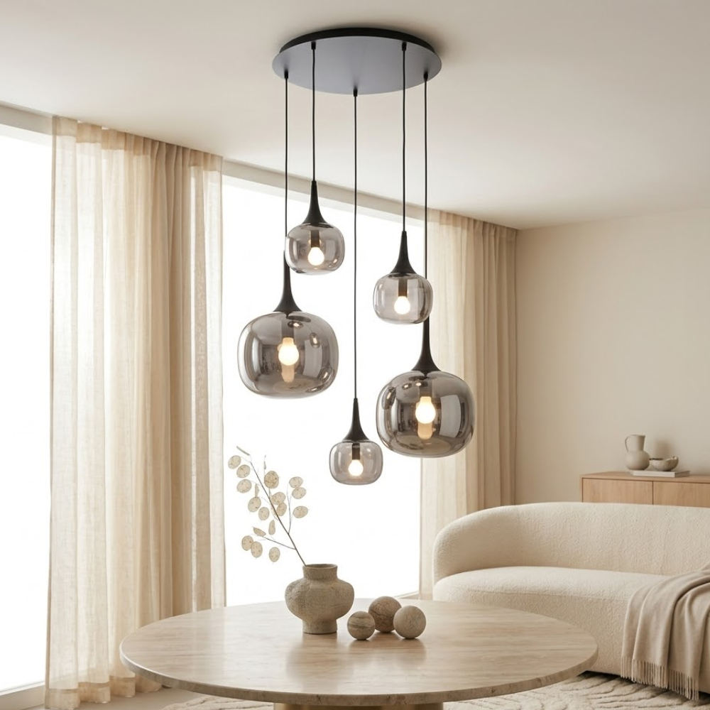 Latiano - Lampada a sospensione 5 diffusori