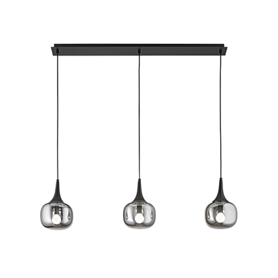 Latiano - Lampada a sospensione lineare 3 diffusori