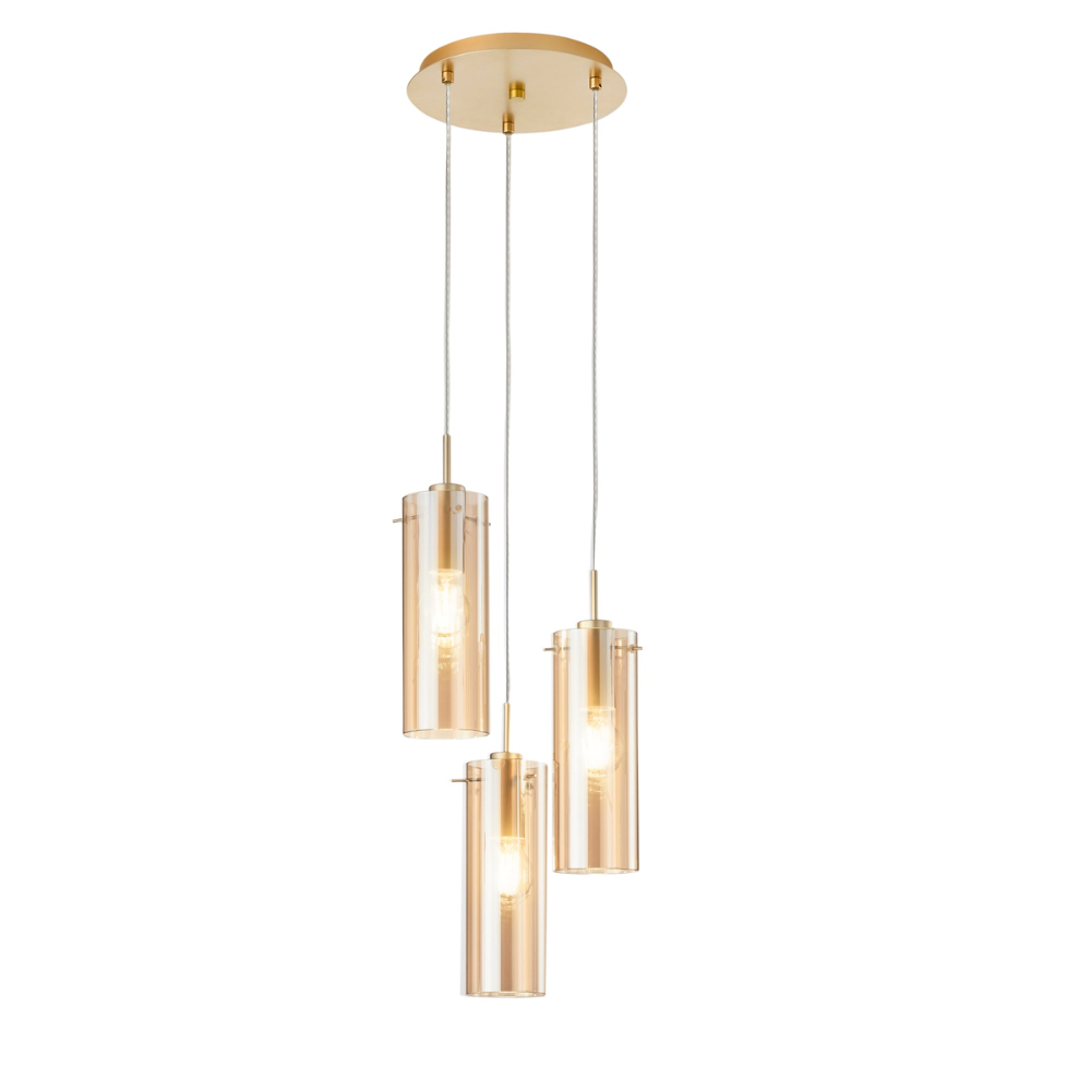 Dorgali - Lampada a sospensione 3 diffusori