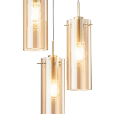 Dorgali - Lampada a sospensione 3 diffusori