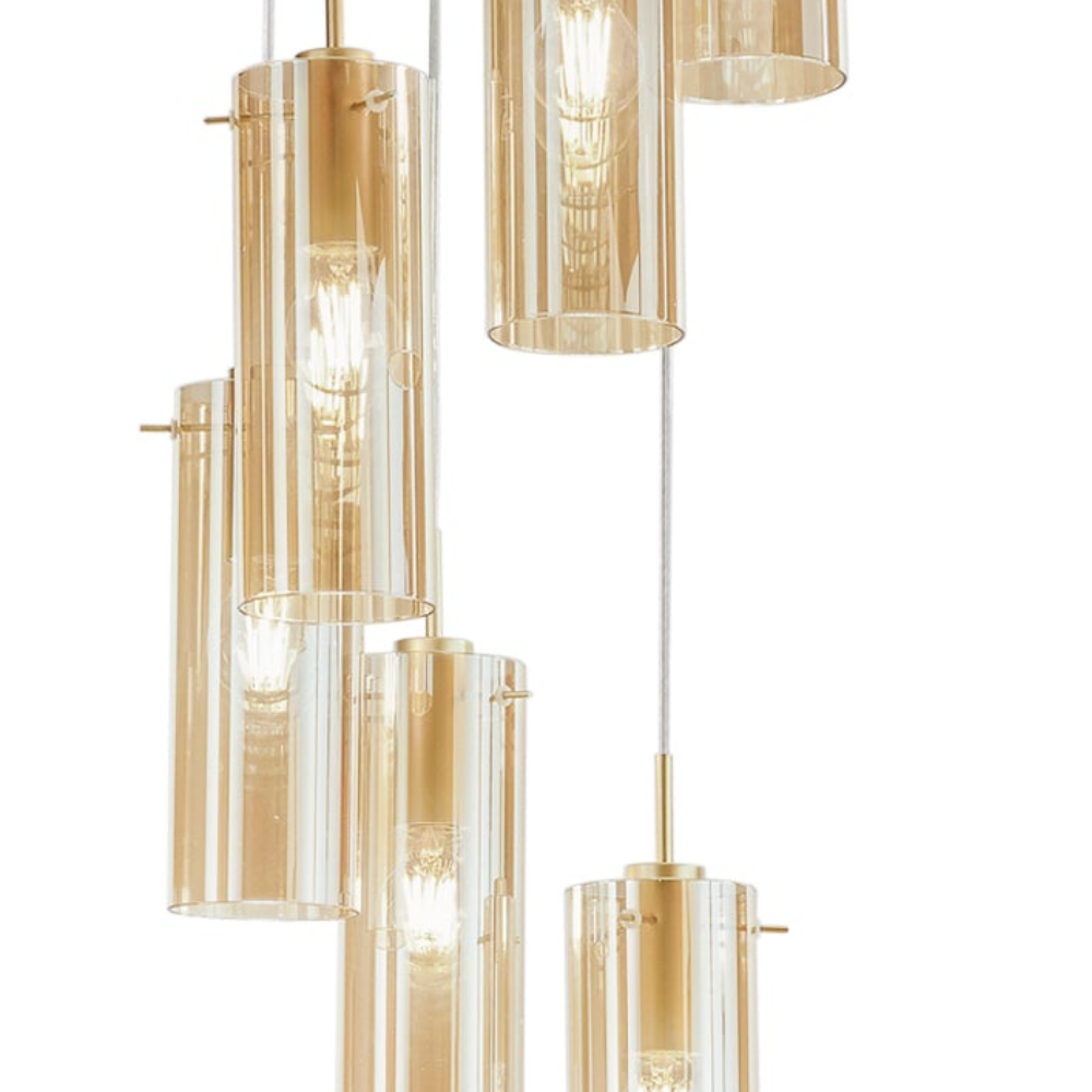 Dorgali - Lampada a sospensione 6 diffusori