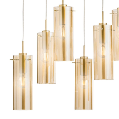 Dorgali - Lampada a sospensione 9 diffusori