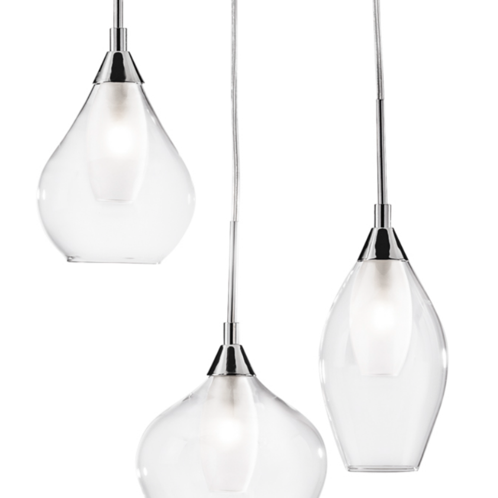 Cupra - Lampada a sospensione 3 diffusori