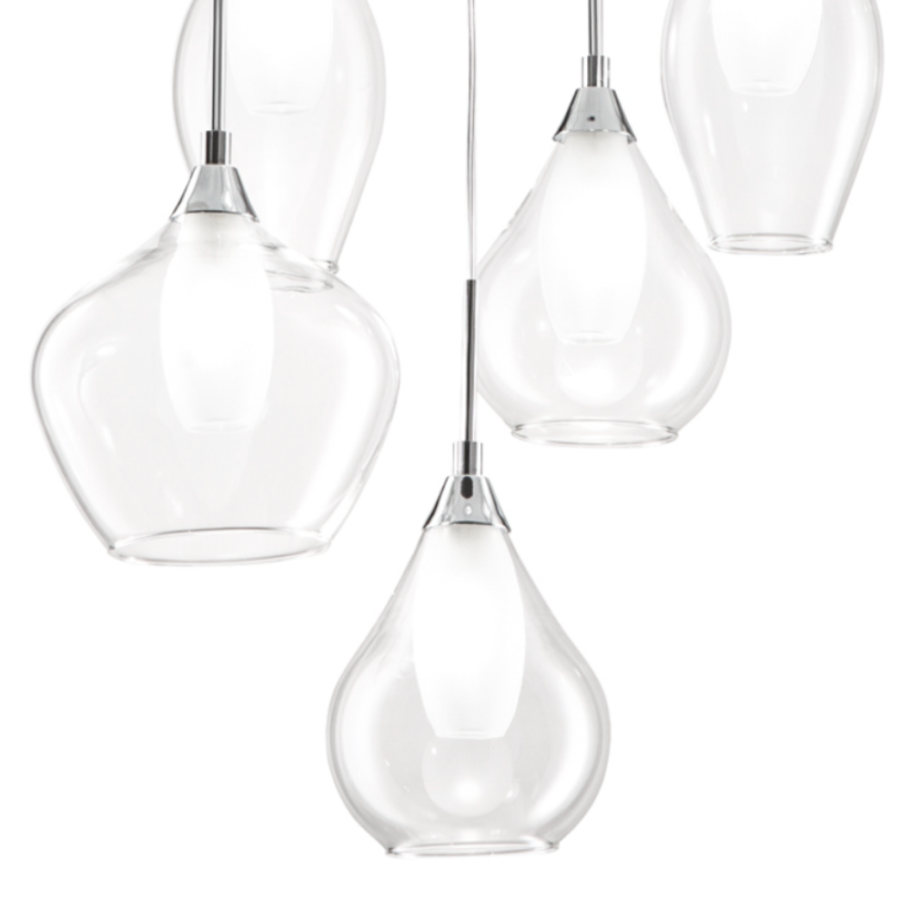 Cupra - Lampada a sospensione 6 diffusori