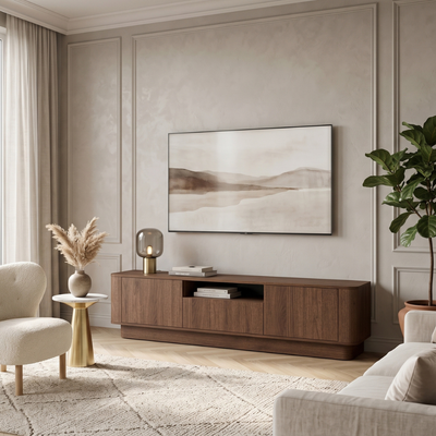 Villanova - Porta Tv a 3 ante con ripiano