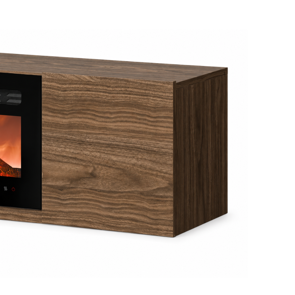 Trecasali - Porta Tv sospeso con biocamino