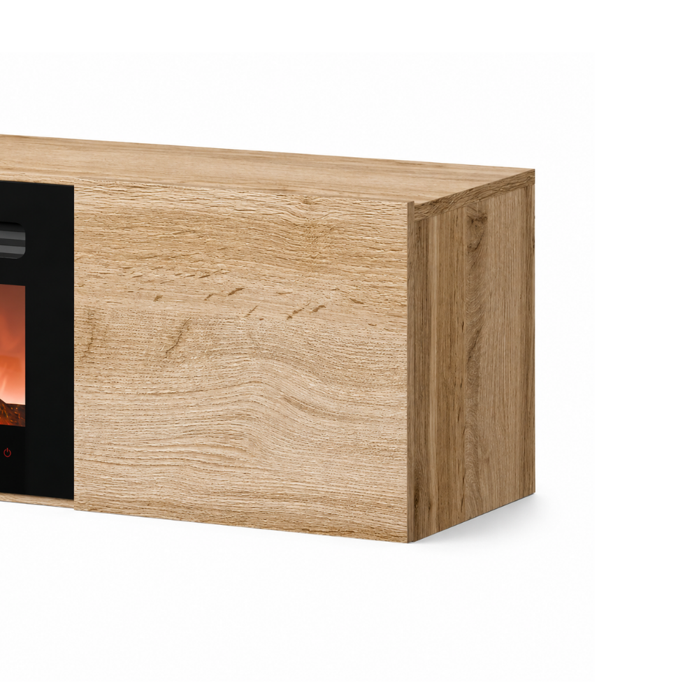 Trecasali - Porta Tv sospeso con biocamino