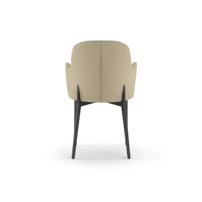 Bressanone - Set di 4 sedie gambe nere