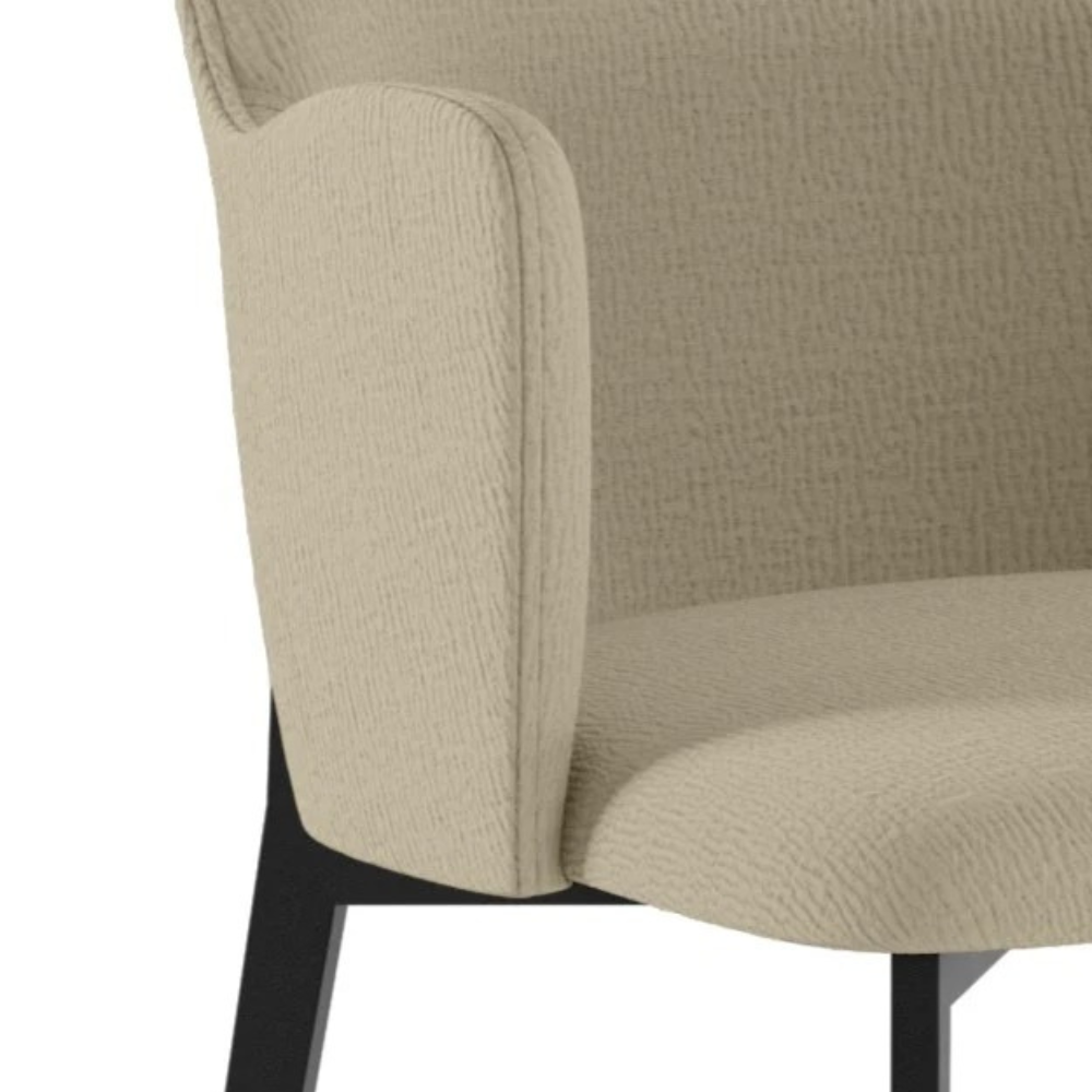 Bressanone - Set di 4 sedie gambe nere