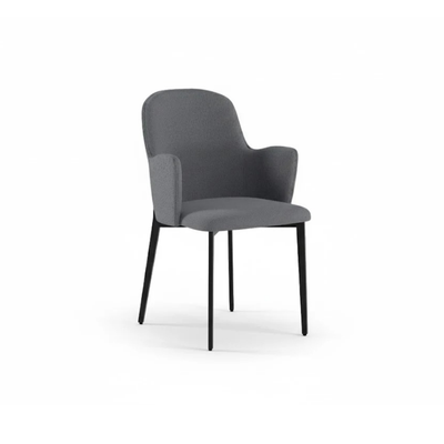 Bressanone - Set di 4 sedie gambe nere