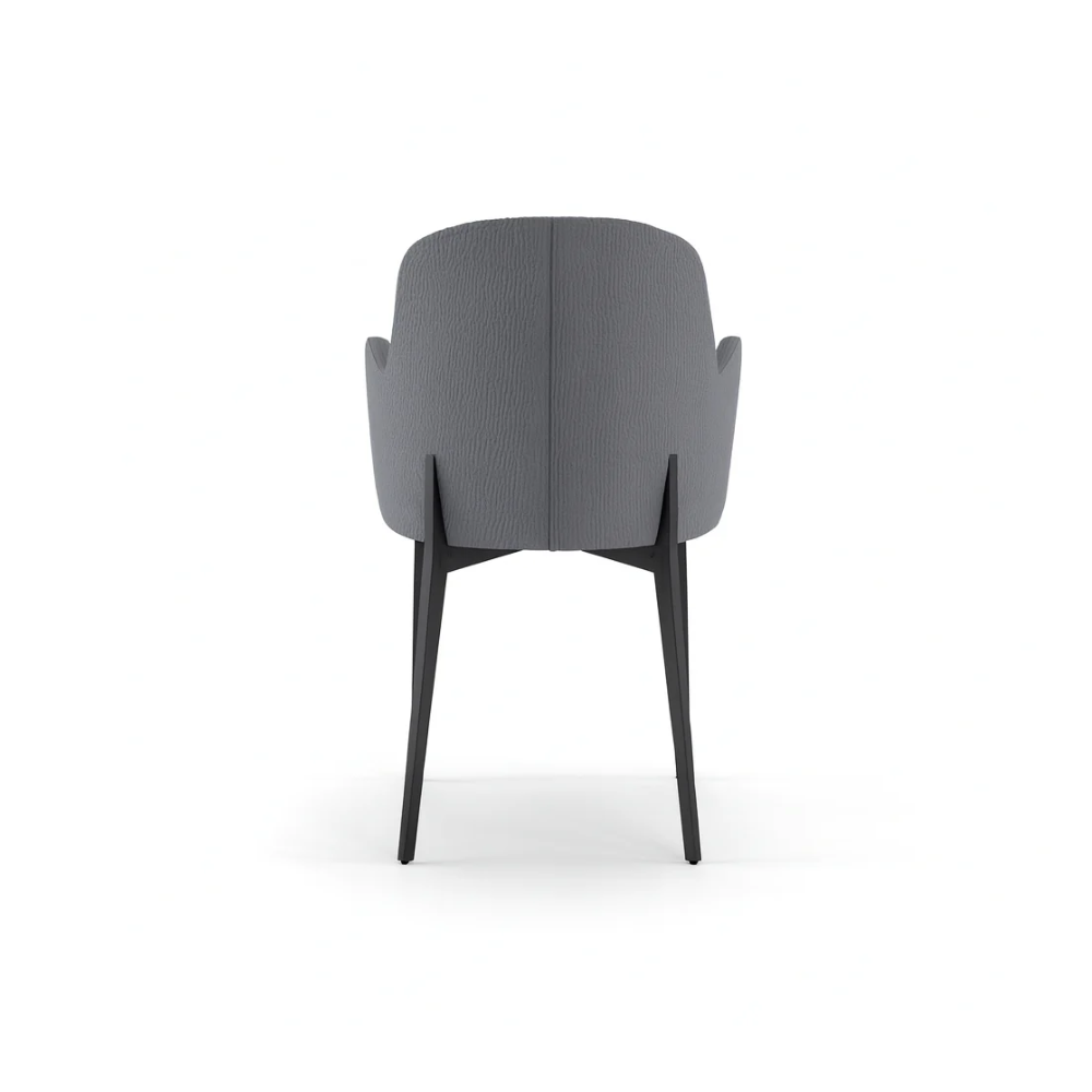 Bressanone - Set di 4 sedie gambe nere
