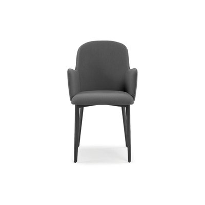 Bressanone - Set di 4 sedie gambe nere