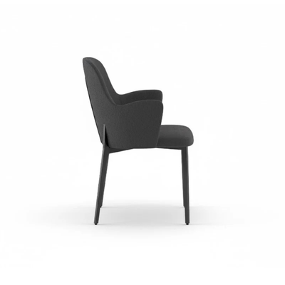 Bressanone - Set di 4 sedie gambe nere