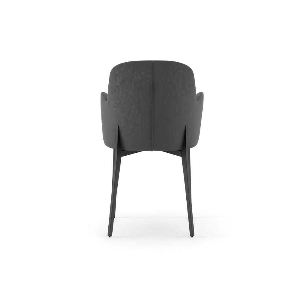 Bressanone - Set di 4 sedie gambe nere