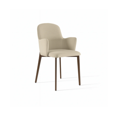 Bressanone - Set di 4 sedie gambe bronzo