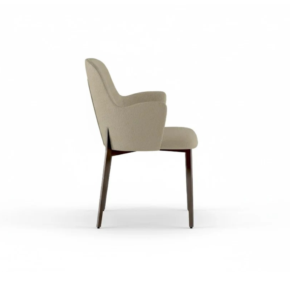 Bressanone - Set di 4 sedie gambe bronzo
