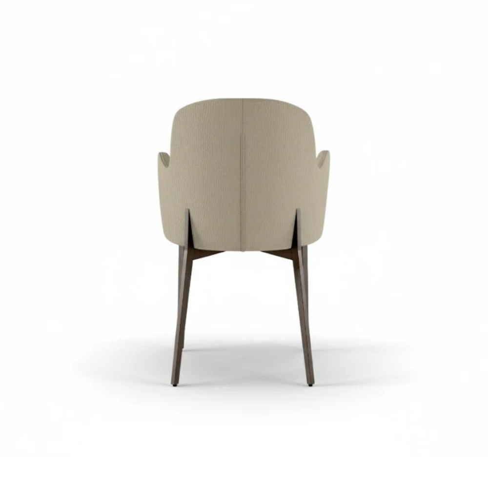 Bressanone - Set di 4 sedie gambe bronzo