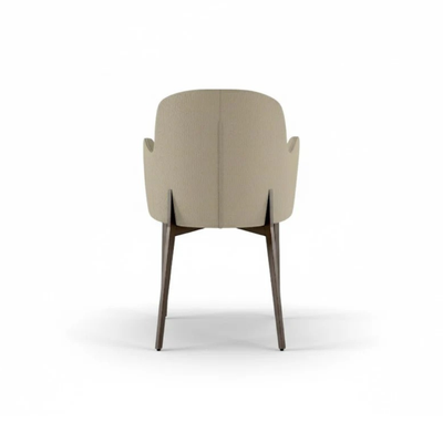 Bressanone - Set di 4 sedie gambe bronzo