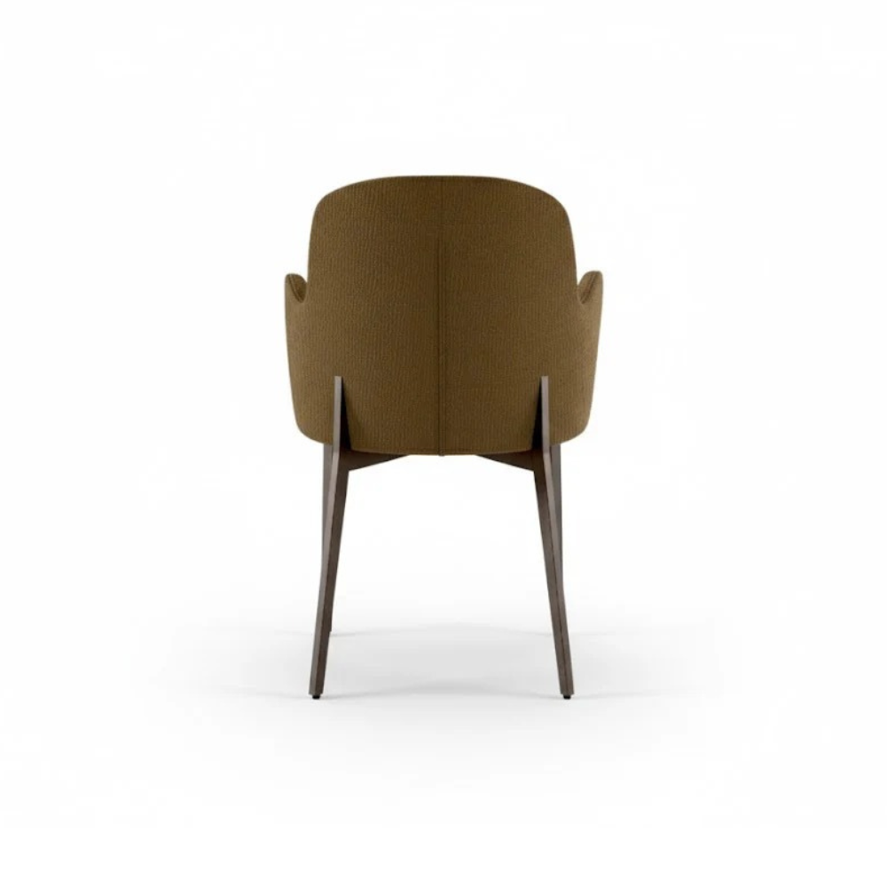 Bressanone - Set di 4 sedie gambe bronzo