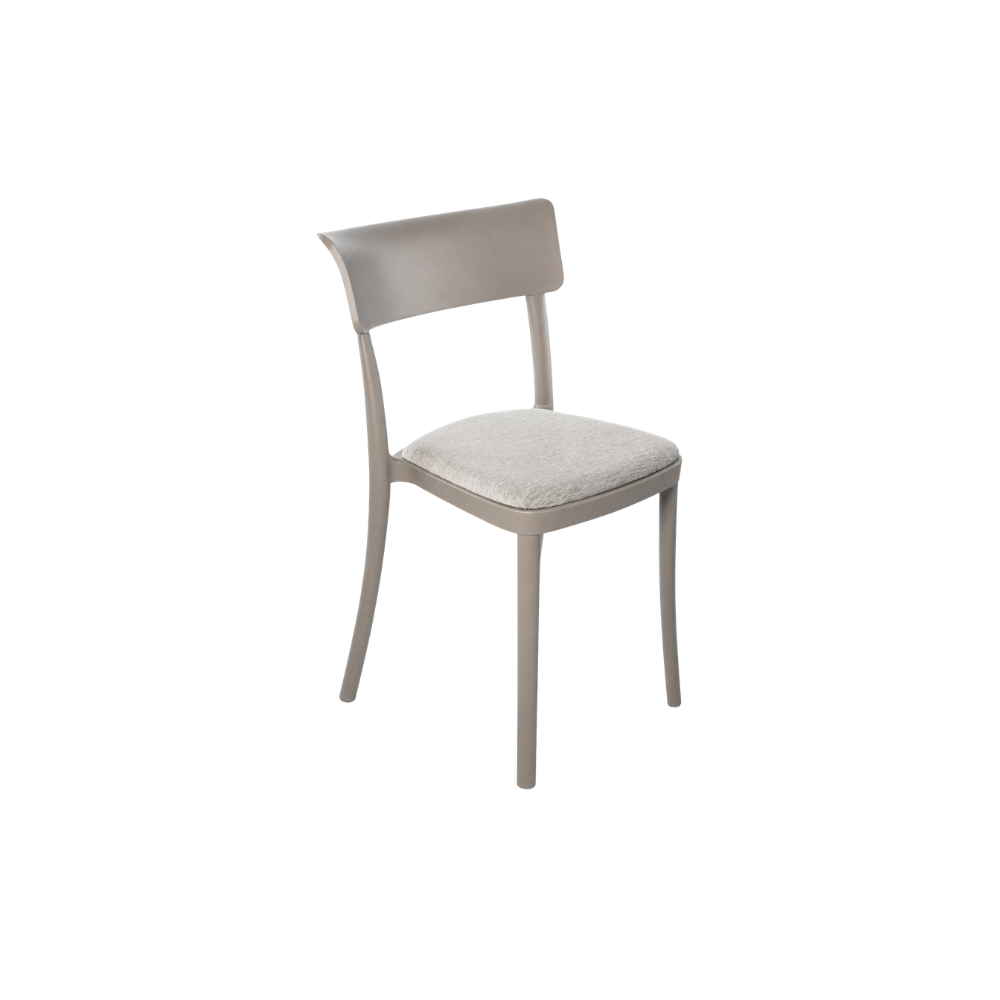 Bacoli - Set di 4 sedie con cuscino Made in Italy