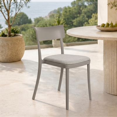 Bacoli - Set di 4 sedie con cuscino Made in Italy