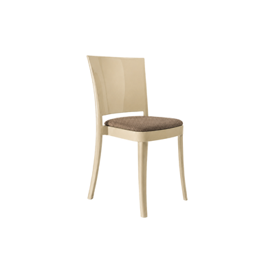 Silvi - Set di 4 sedie lucide con cuscino Made in Italy