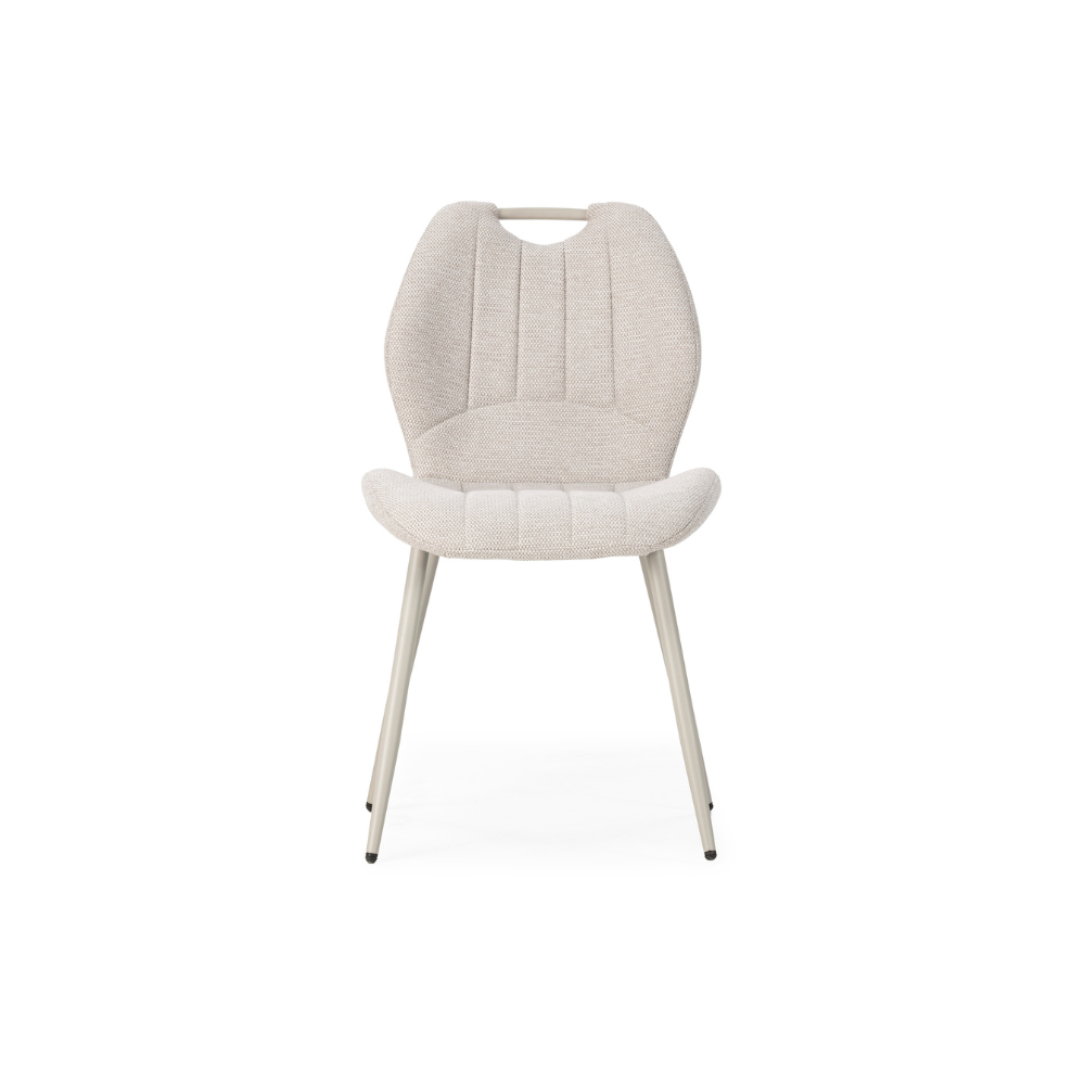 Prali - Set di 4 sedie gambe bianche