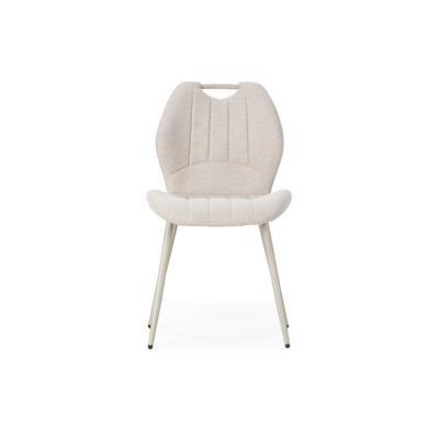 Prali - Set di 4 sedie gambe bianche