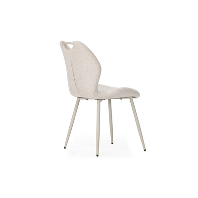 Prali - Set di 4 sedie gambe bianche
