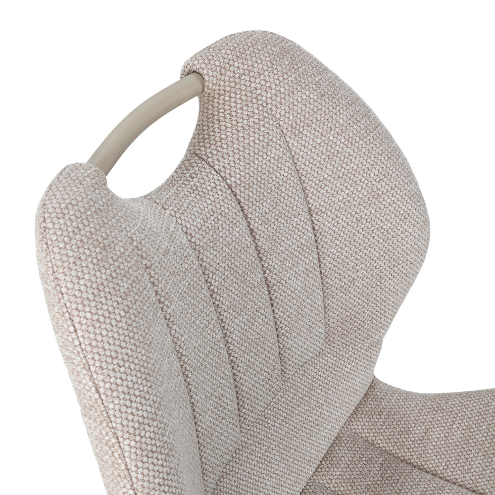 Prali - Set di 4 sedie gambe bianche