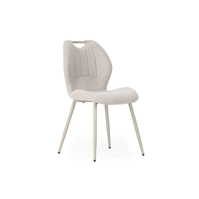 Prali - Set di 4 sedie gambe bianche