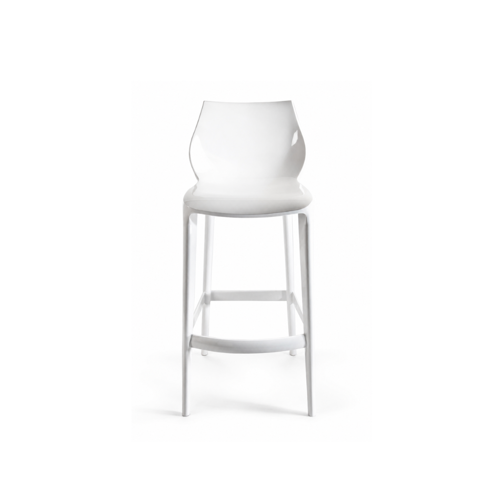 Mattinata - Set di 2 sgabelli lucido Made in Italy