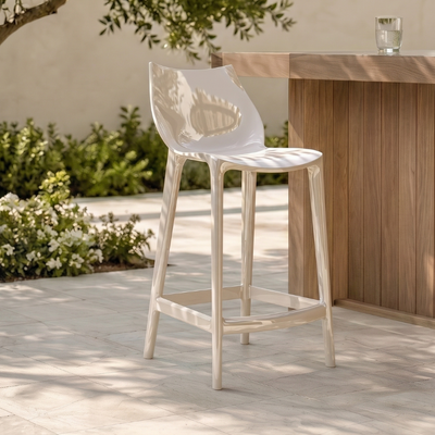 Mattinata - Set di 2 sgabelli lucido Made in Italy