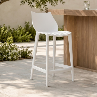 Mattinata - Set di 2 sgabelli opaco Made in Italy