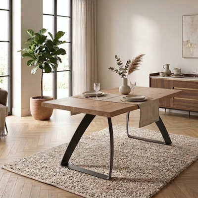 Milano 160 - Tavolo allungabile Made in Italy
