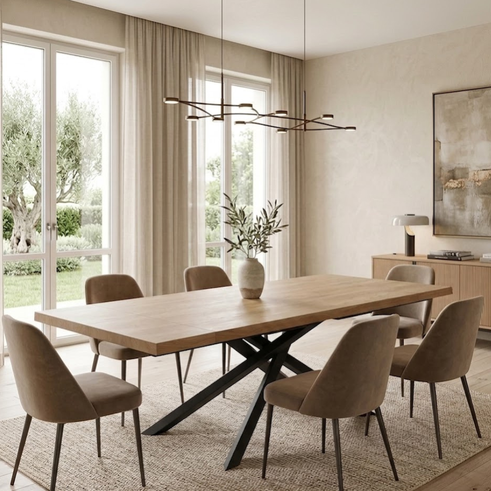 Udine 160 - Tavolo allungabile Made in Italy