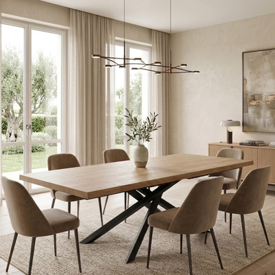 Udine 160 - Tavolo allungabile Made in Italy