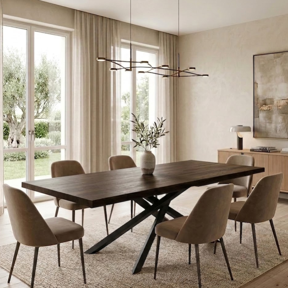 Udine 160 - Tavolo allungabile Made in Italy