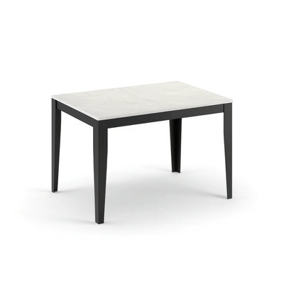 Novara 130 - Tavolo allungabile gambe nere Made in Italy