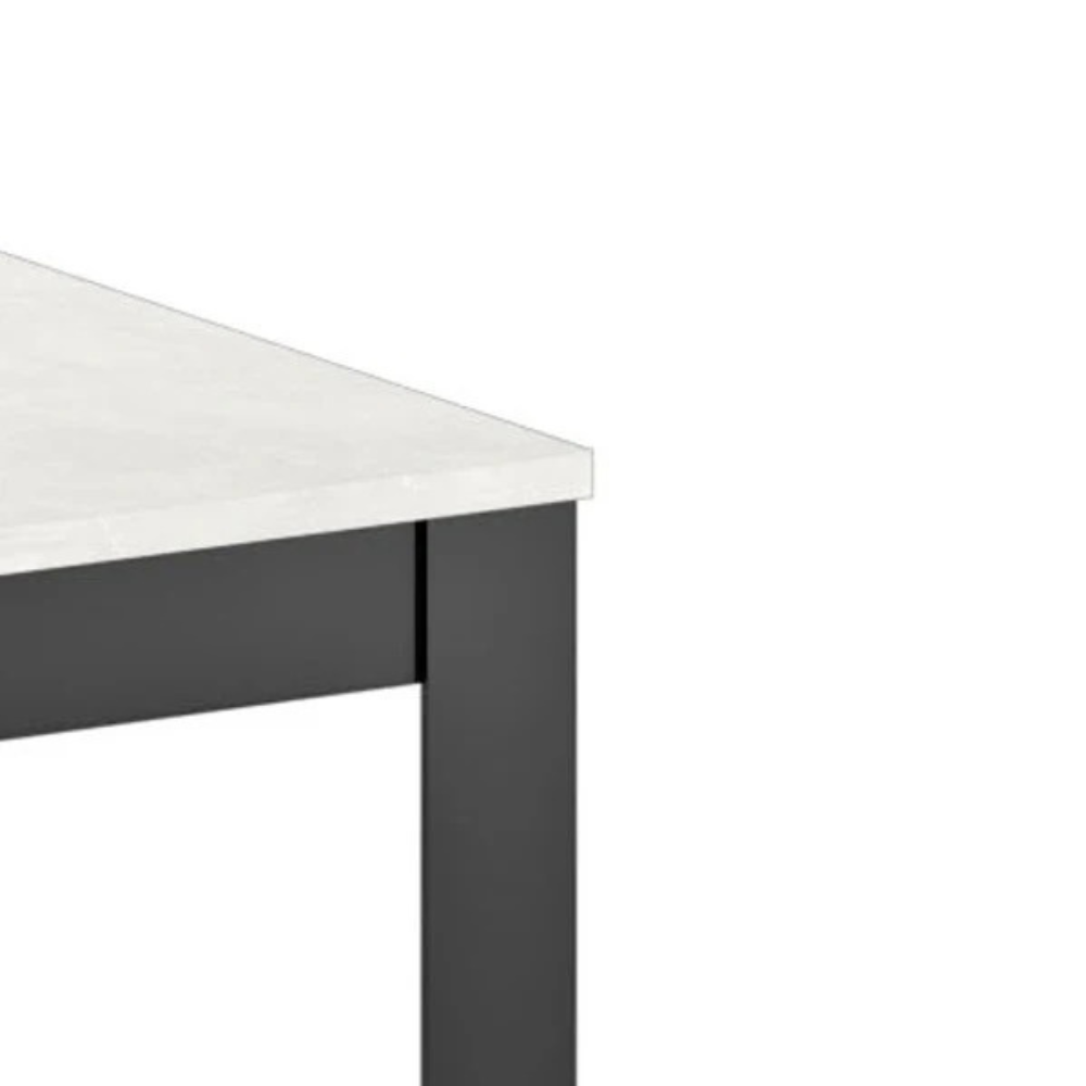 Novara 130 - Tavolo allungabile gambe nere Made in Italy